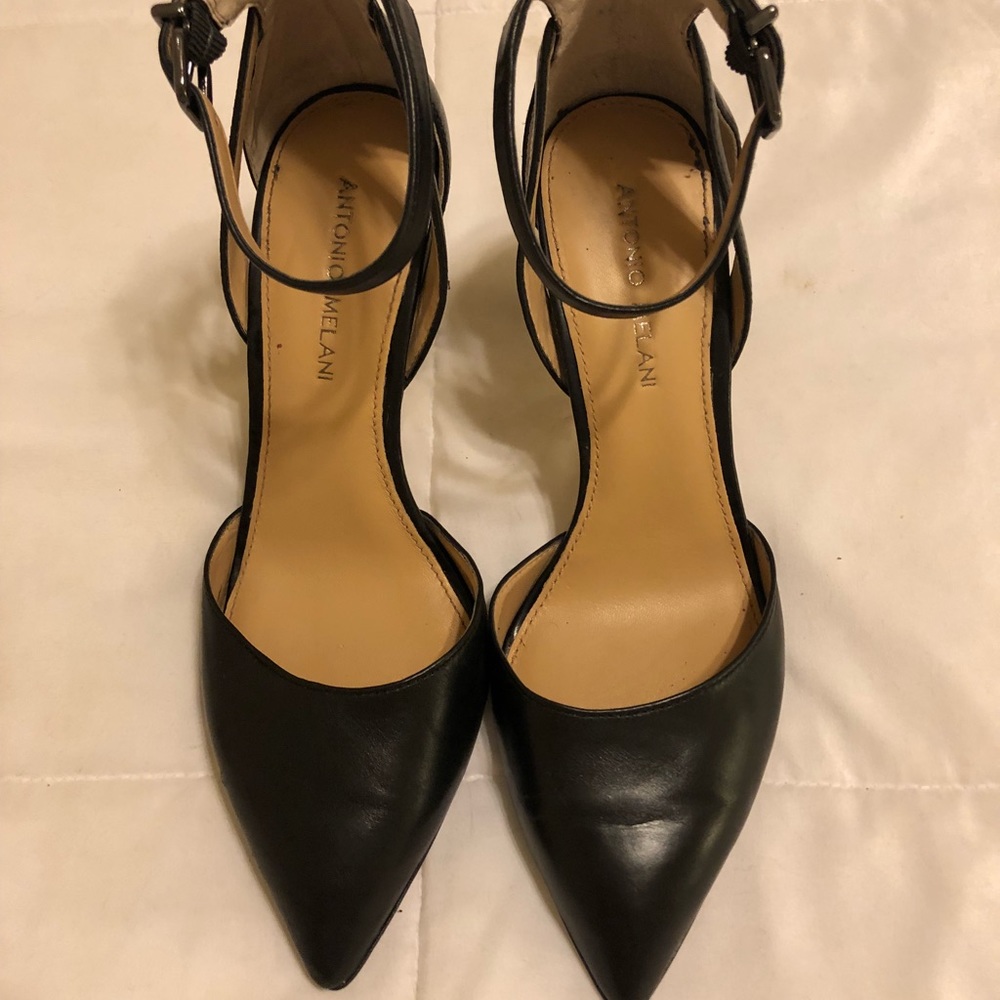 Antonio Melani black pointed toe heels
